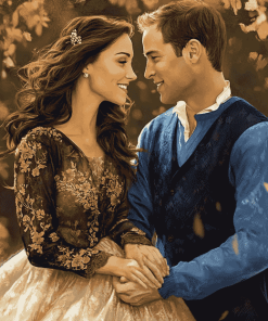 Romantic Prince William and Kate Love Diamond Painting