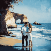 Romantic Santa Cruz Beaches Diamond Painting