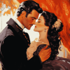 Romantic Scarlet O'Hara and Rhett Butler Diamond Painting