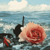 Rose Beach Seascape Diamond Painting