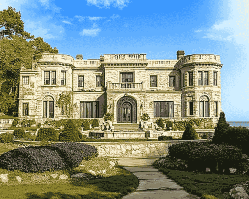 Rosecliff Castle Glamour Diamond Painting