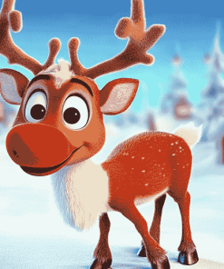 Rudolph the Red Nosed Reindeer Diamond Painting