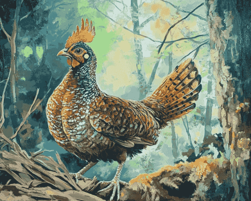 Ruffed Grouse Wildlife Diamond Painting