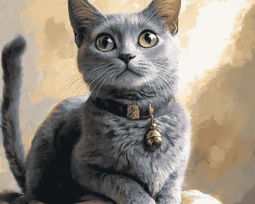 Russian Kitty Diamond Painting