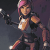 Sabine Wren Star Wars Diamond Painting