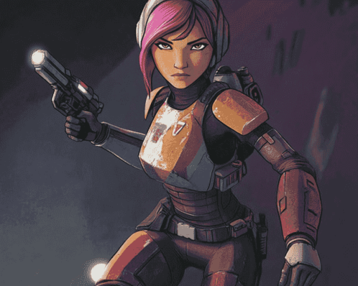 Sabine Wren Star Wars Diamond Painting