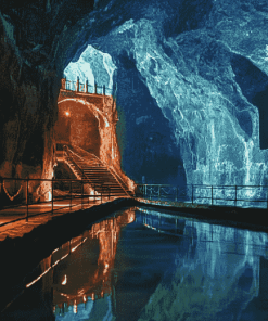 Salt Mine Poland Blue Grotto Diamond Painting