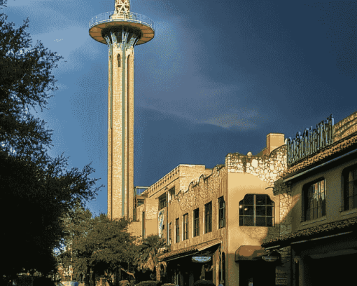 San Antonio Tower Landmark Diamond Painting