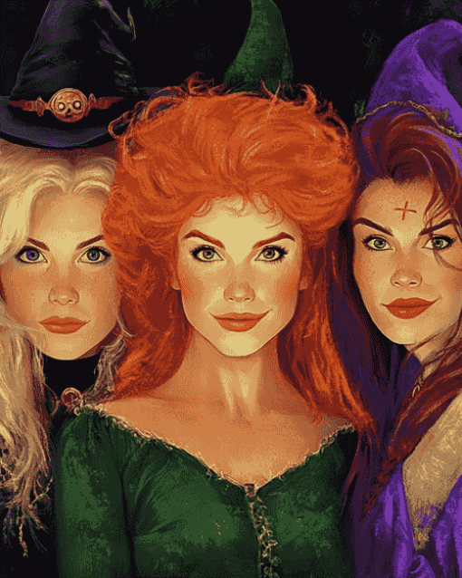 Sanderson Sisters Wizards Diamond Painting