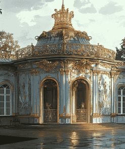 Sanssouci Palace Parks Diamond Painting