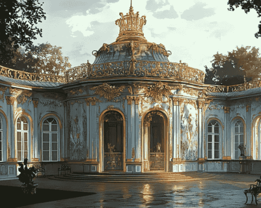 Sanssouci Palace Parks Diamond Painting