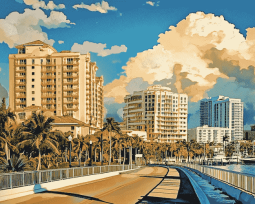 Sarasota Cityscape Diamond Painting