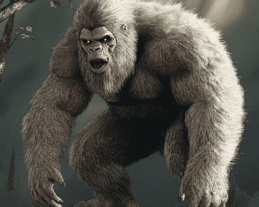 Sasquatch Gorilla Beast Diamond Painting