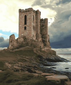 Scarbrough Castle Artwork Diamond Painting