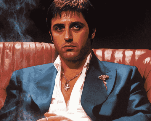 Scarface Iconic Scenes Diamond Painting