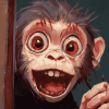 Scary Monkey Cartoons Diamond Painting