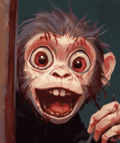 Scary Monkey Cartoons Diamond Painting