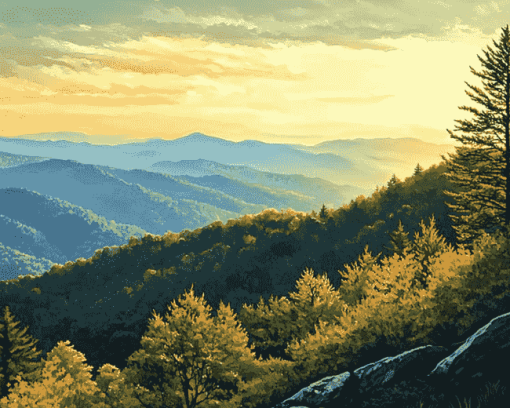 Scenic Appalachian Hills Diamond Painting