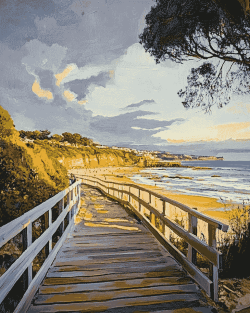 Seascape Torquay Boardwalk Diamond Painting