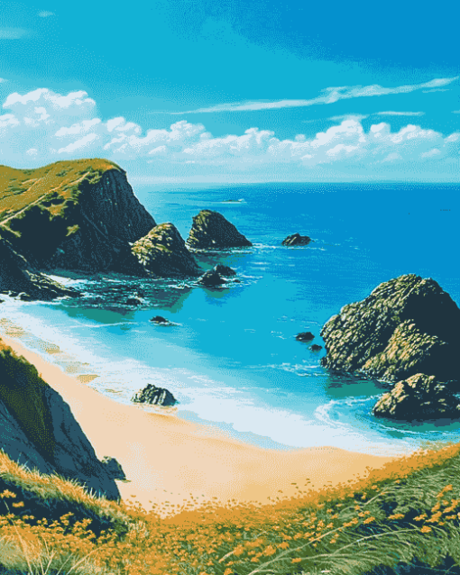 Seaside Cornwall Diamond Painting