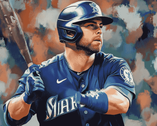 Seattle Mariners Mitch Haniger Diamond Painting