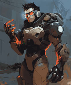 Sigma Overwatch Character Diamond Painting