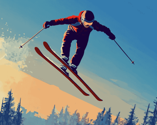 Ski Jump Animation Diamond Painting