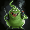 Slimer Ghostbusters Animation Diamond Painting