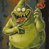 Slimer Ghostbusters Cartoon Diamond Painting