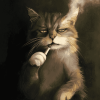 Smoking Cat Diamond Painting