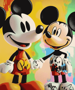 Snoopy and Mickey Mouse Cartoon Diamond Painting