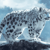 Snow Leopard Elegance Diamond Painting