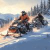 Snowmobile Engines Diamond Painting