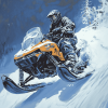 Snowmobile Engines Diamond Painting