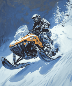 Snowmobile Engines Diamond Painting