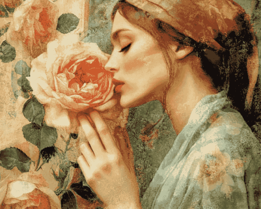 Soul Of The Rose Vintage Diamond Painting