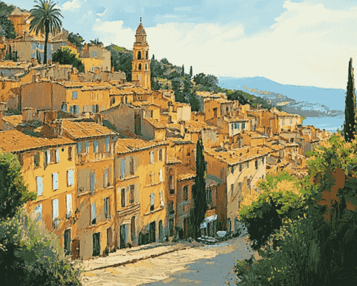 South Of France Bridges Diamond Painting