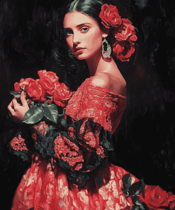 Spanish Roses Diamond Painting