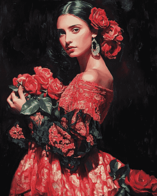 Spanish Roses Diamond Painting