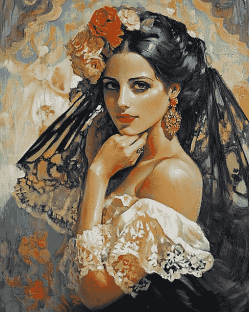 Spanish Woman Diamond Painting