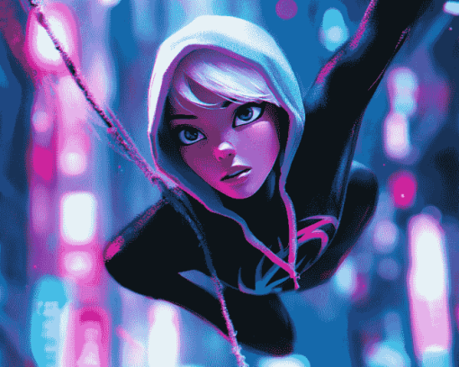 Spider Gwen Marvel Animation Diamond Painting