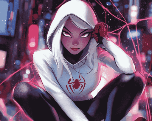 Spider Gwen Marvel Diamond Painting
