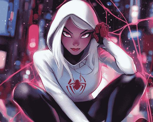 Final Spider Gwen Marvel Diamond Painting Artwork