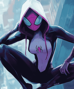 Spider Gwen Marvel Diamond Painting