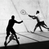 Squash Player Silhouettes Diamond Painting