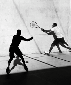 Squash Player Silhouettes Diamond Painting