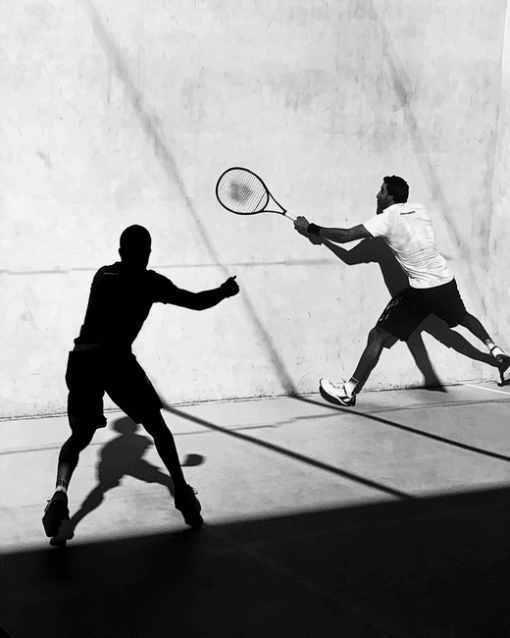 Squash Player Silhouettes Diamond Painting