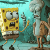 Squidward and SpongeBob Adventure Diamond Painting