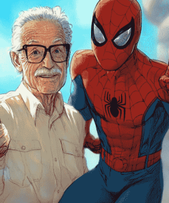 Stan Lee Spiderman Diamond Painting