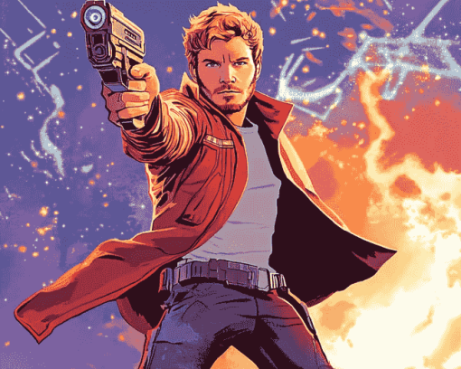 Star Lord Marvel Diamond Painting